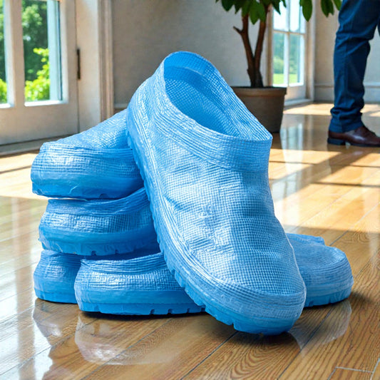 Kanza Premium Non-Slip Disposable Shoe Covers (Set of 100)